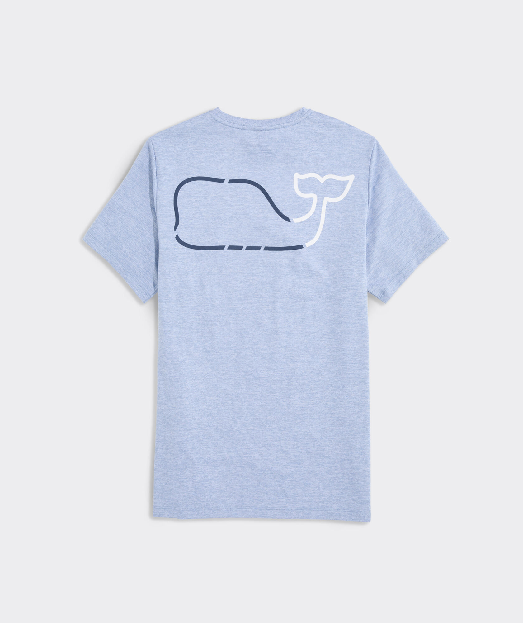 On-The-Go Whale Outline Short-Sleeve Harbor Performance Tee