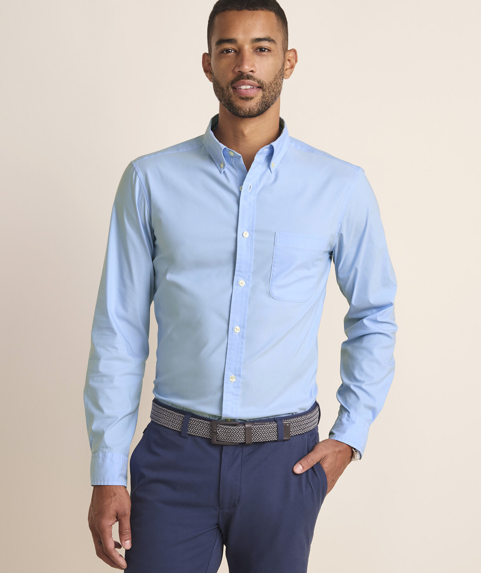 Breakwater Solid Performance Cotton Shirt