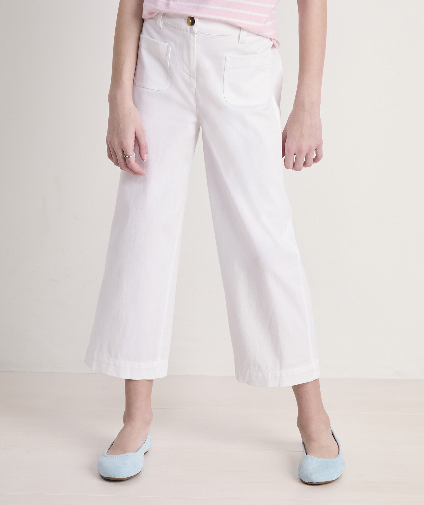 Girls' Chino Wide-Leg Sailor Pants