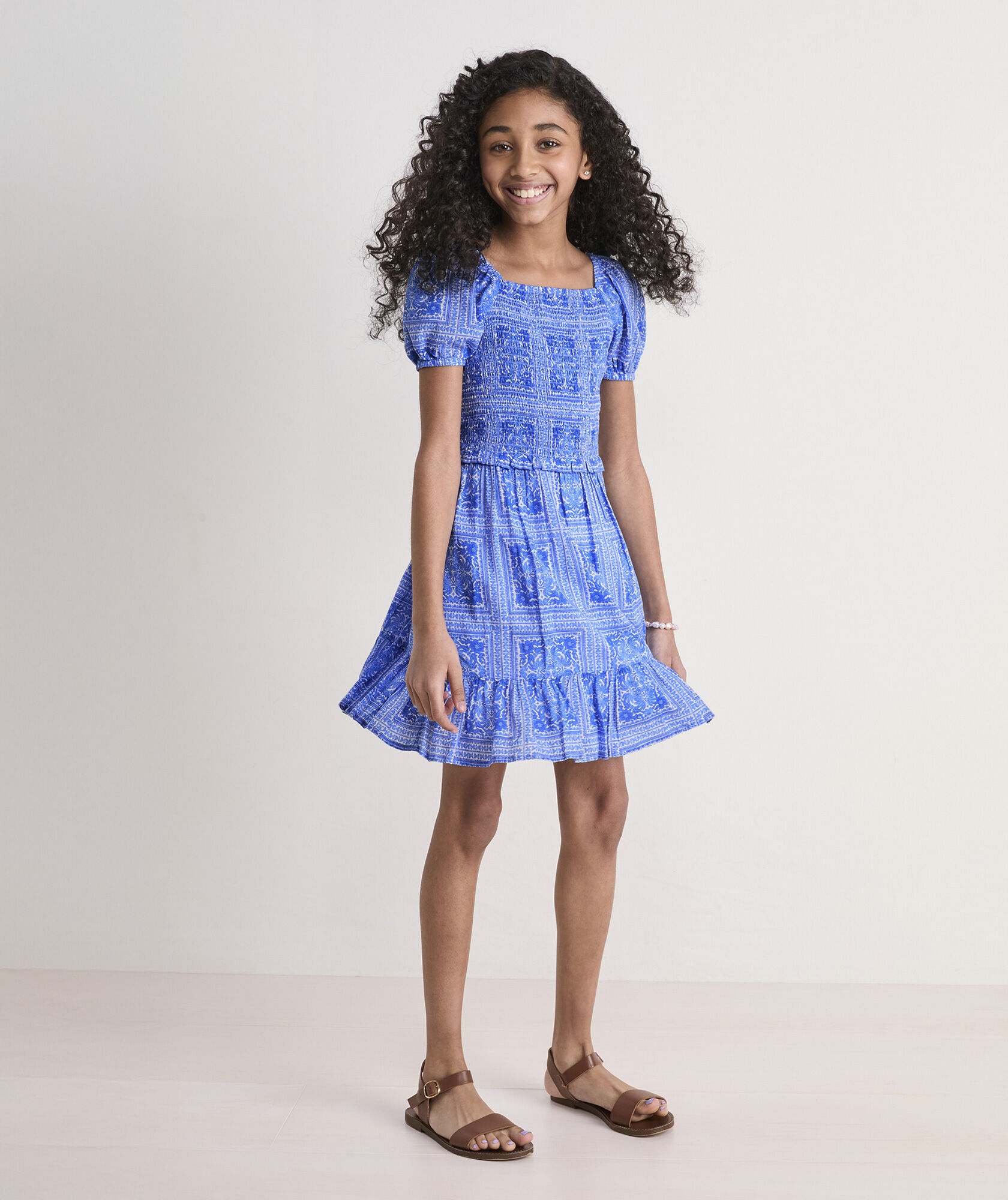 Girls' Lena Smocked Dress